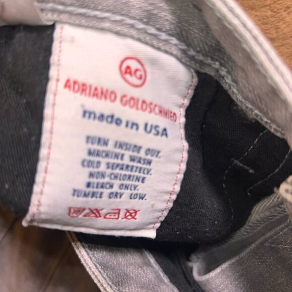 Adriano Goldschmied Women 29R‎ Casablanca Distressed Gray Low Rise Jean (V) - Picture 9 of 12